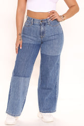 Get Around Skater Non Stretch Jeans - Medium Blue Wash Ins Street